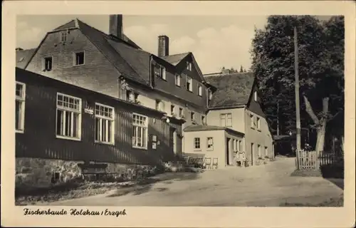 Ak Holzhau Rechenberg Bienenmühle Erzgebirge, Fischerbaude
