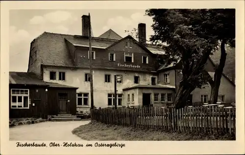 Ak Holzhau Rechenberg Bienenmühle Erzgebirge, Fischerbaude