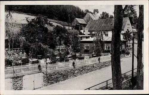 Ak Schindelbach Großrückerswalde im Erzgebirge, Gasthof Schindelbachmühle