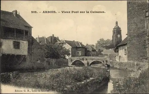 Ak Arbois Jura, Vieux Pont sur la Cuisance