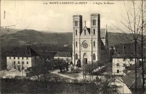 Ak Saint Laurent du Pont Isère, L'Eglise Saint Bruno