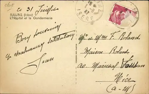 Ak Tullins Isere, L'Hopiatl et la Gendarmerie