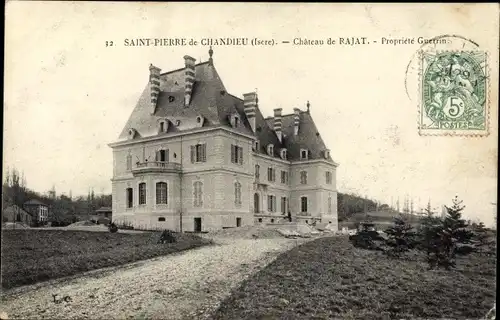 Ak Saint Pierre de Chandieu Isere, Chateau de Rajat