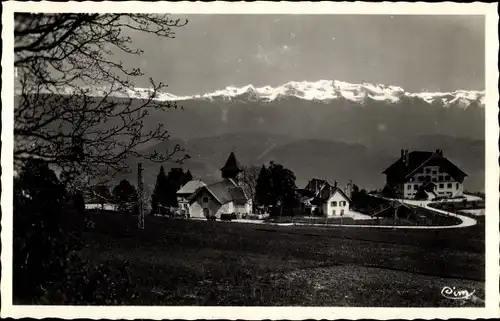 Ak Saint Hilaire du Touvet Isere, Le Chalet Hotel  et le Massif de Belledonne