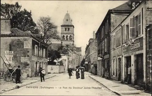 Ak Thiviers Dordogne, Rue du Docteur Jules Theulier