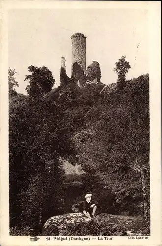 Ak Piégut Dordogne, La Tour