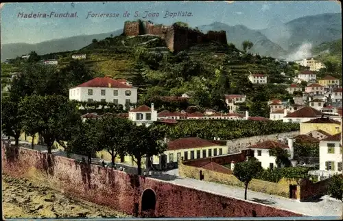 Ak Funchal Insel Madeira Portugal, Forteresse de S. Joao Baptista