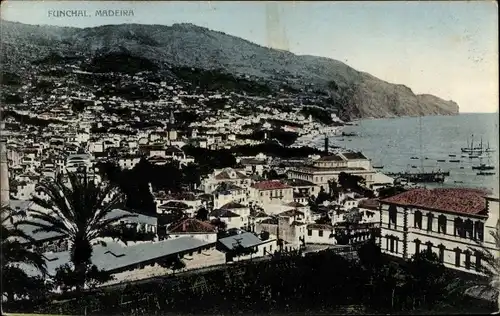 Ak Funchal Insel Madeira Portugal, Panorama