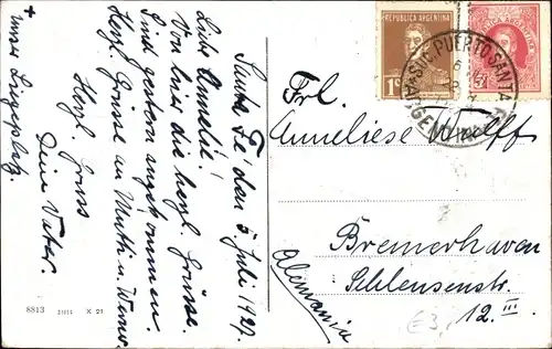 Ak Santa Fé Argentinien, Puerto, Panorama