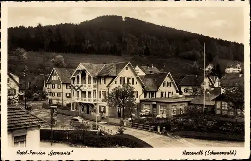 Ak Bad Herrenalb im Schwarzwald, Hotel Pension Germania, Außenansicht