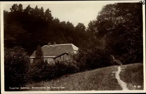 Ak Gühlen Glienicke Neuruppin in Brandenburg, Boltenmühle am Tornow See, Ruppiner Schweiz