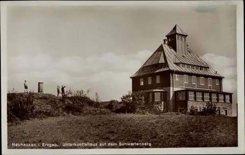 Ak Neuhausen im Erzgebirge, Unterkunftshaus auf dem Schwartenberg