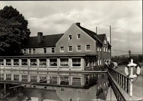 Ak Hetzdorf Halsbrücke in Mittelsachsen, Gaststätte Sumpfmühle