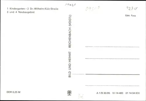 Ak Brand Erbisdorf Sachsen, Kindergarten, Dr Wilhelm Külz Straße, Neubaugebiet