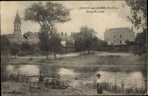 Ak Juigné sur Loire Maine et Loire, Etang du Louet