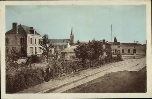 Ak Saint Hilaire du Bois Maine-et-Loire, La Place de la Bascule