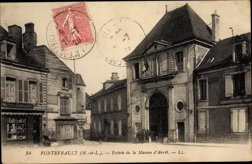 Ak Fontevrault Maine-et-Loire, Entree de la Maison d'Arret