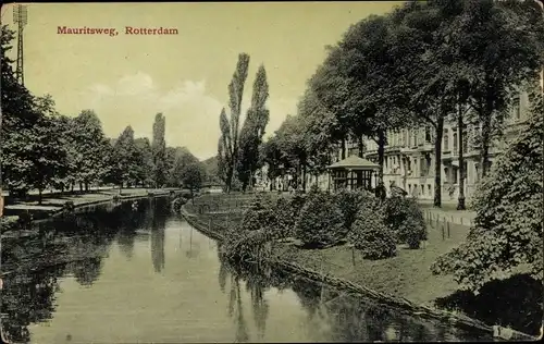 Ak Rotterdam Südholland Niederlande, Mauritsweg
