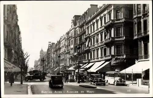 Ak Buenos Aires Argentinien, Avenida de Mayo