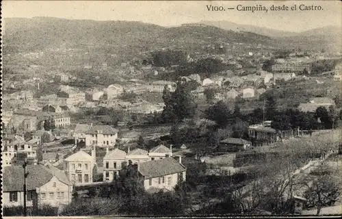 Ak Vigo Galicien Spanien, Campina, desde el Castro