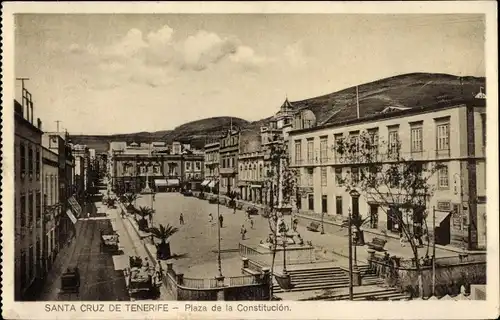 Ak Santa Cruz de Tenerife Teneriffa Kanarische Inseln Spanien, Plaza de la Constitucion