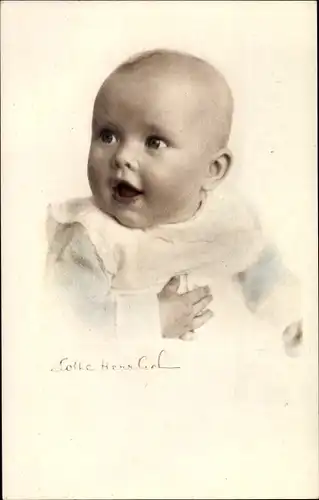 Ak Kinderköpfe, Portrait von einem Baby, Fotografin Lotte Herrlich, Serie 227 3