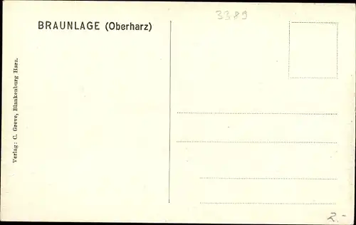 Ak Braunlage im Oberharz, Haus Anna Liese, Villa Bergfrieden, Sanatorium Dr. Barner