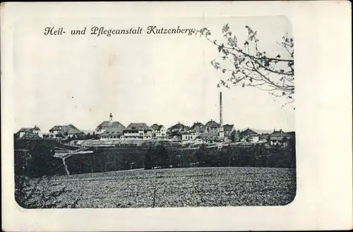 Ak Kutzenberg Ebensfeld im Kreis Lichtenfels Oberfranken, Heil und Pflegeanstalt, Panorama