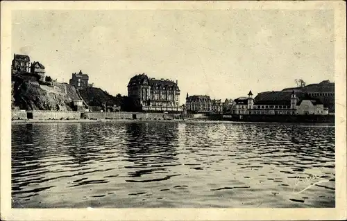 Ak Granville Manche, Les Hotels et le Casino vue du large