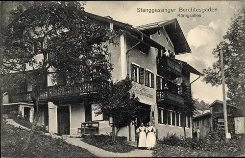 Ak Berchtesgaden in Oberbayern, Gasthaus Stanggassinger, Königsallee