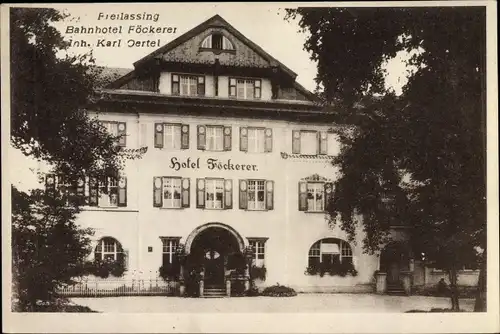 Ak Freilassing in Oberbayern, Bahnhotel Föckerer