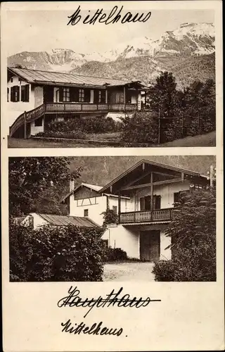 Ak Schönau am Königssee, Pension Hofreit, Mittelhaus