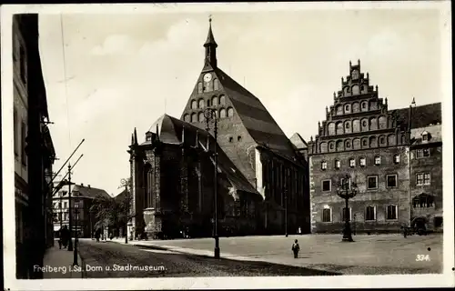 Ak Freiberg in Sachsen, Dom und Stadtmuseum