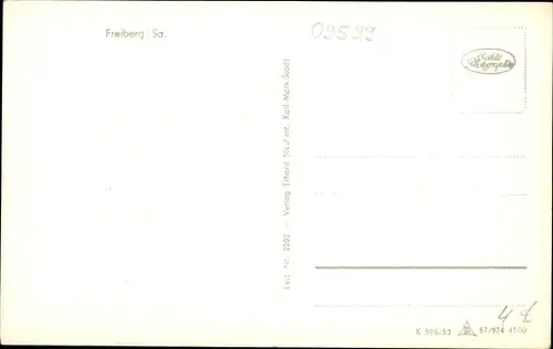 Ak Freiberg in Sachsen, Gesamtansicht