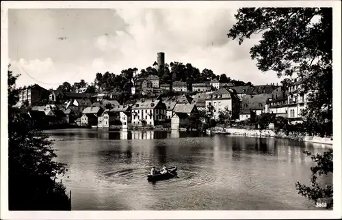 Ak Bad Lobenstein in Thüringen, Blick von der Inselbrücke