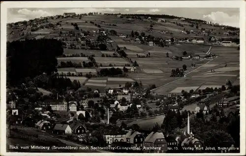 Ak Sachsenberg Georgenthal Klingenthal im Vogtland, Blick vom Mittelberg