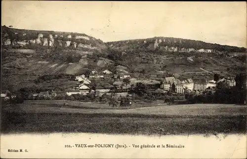 Ak Vaux sur Poligny Jura, Vue generale et le Seminaire