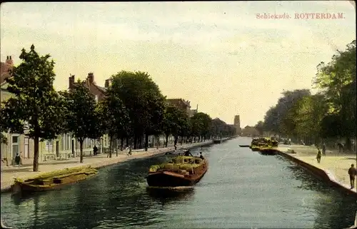 Ak Rotterdam Südholland Niederlande, Schiekade