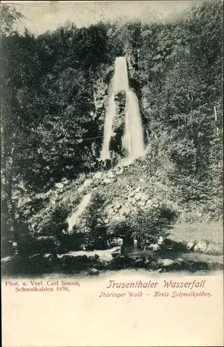 Ak Schmalkalden im Thüringer Wald, Trusenthaler Wasserfall