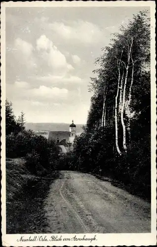 Ak Neustadt an der Orla Thüringen, Blick von Arnshaugk