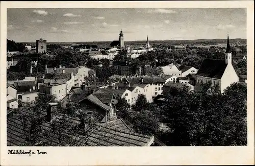 Ak Mühldorf am Inn Oberbayern, Stadtbild