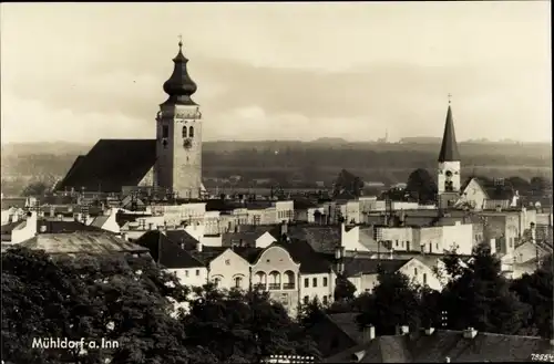 Ak Mühldorf am Inn Oberbayern, Stadtbild, Kirchen