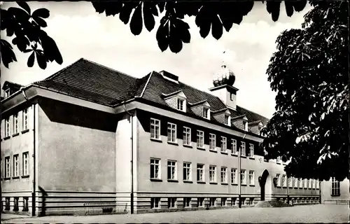 Ak Töging am Inn Oberbayern, Schulhaus der Volkshochschule