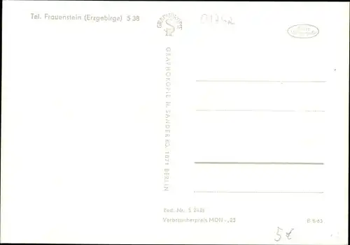 Ak Hartmannsdorf im Kreis Mittelsachsen, Konsum Gaststätte Hartmannsdorf