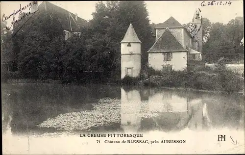 Ak Aubusson Creuse, Chateau de Blessac