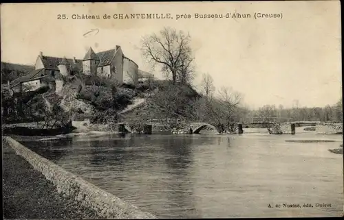 Ak Busseau d'Ahun Creuse, Chateau de Chantemille