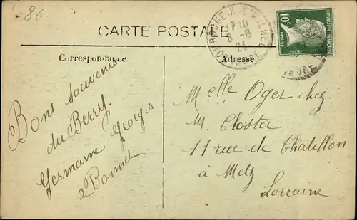 Ak Fresselines Creuse, Vallee de la Petite Creuse