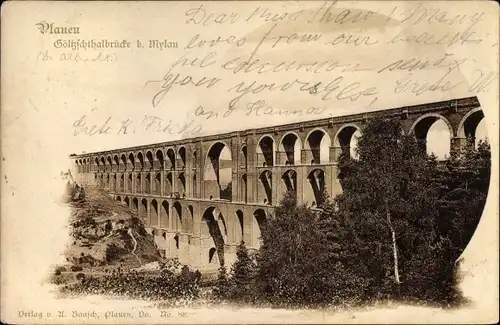 Ak Plauen im Vogtland, Göltzschtalbrücke