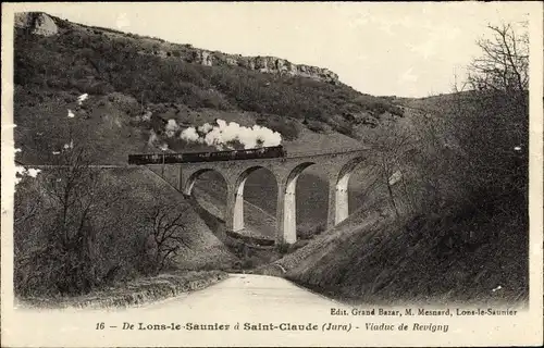 Ak Saint Claude Jura, Viaduc de Revigny