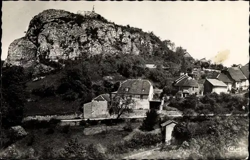 Ak Saint Laurent la Roche Jura, Vue prise du Chatelet